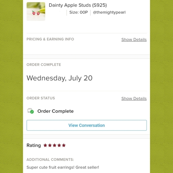 Dainty Apple Studs (S925) - Only 4 left! - Picture 9 of 10